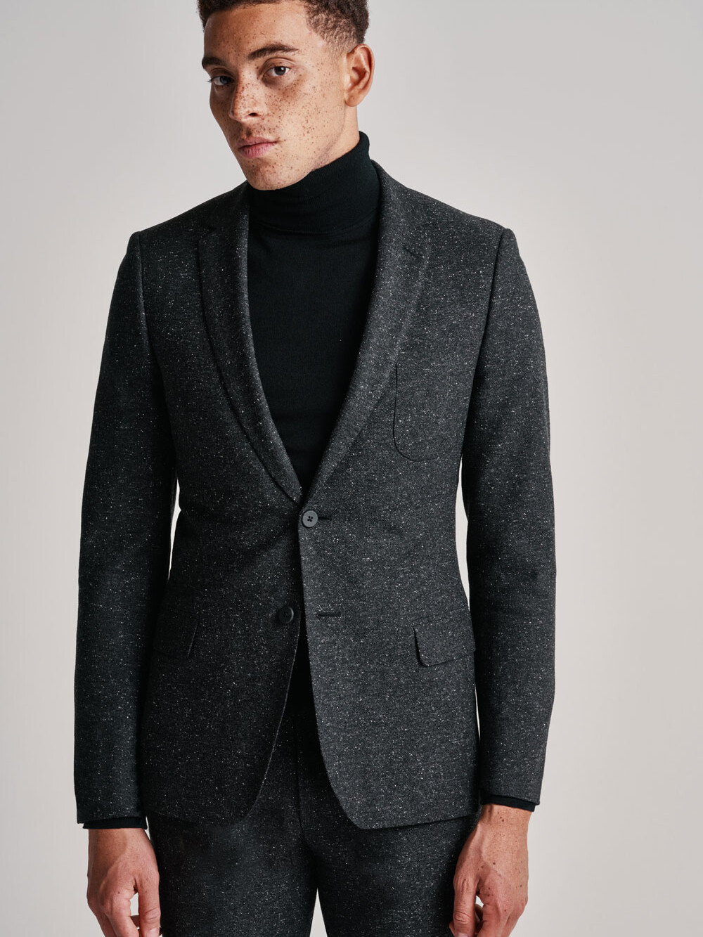 CC25 Dark Grey Donegal Tweed Suit - Tough Love | Café Costume