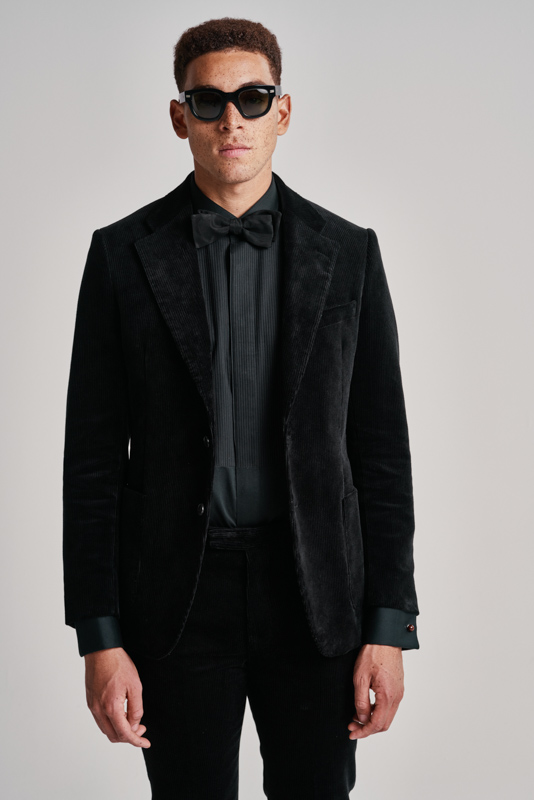 CC20 Black Corduroy Suit - The Villain | Café Costume