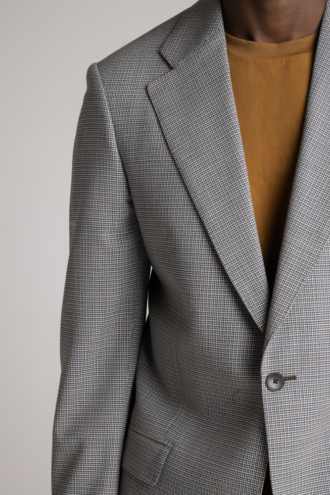 CC45 Grey Mini Checked Suit - Mr Blue Skies | Café Costume