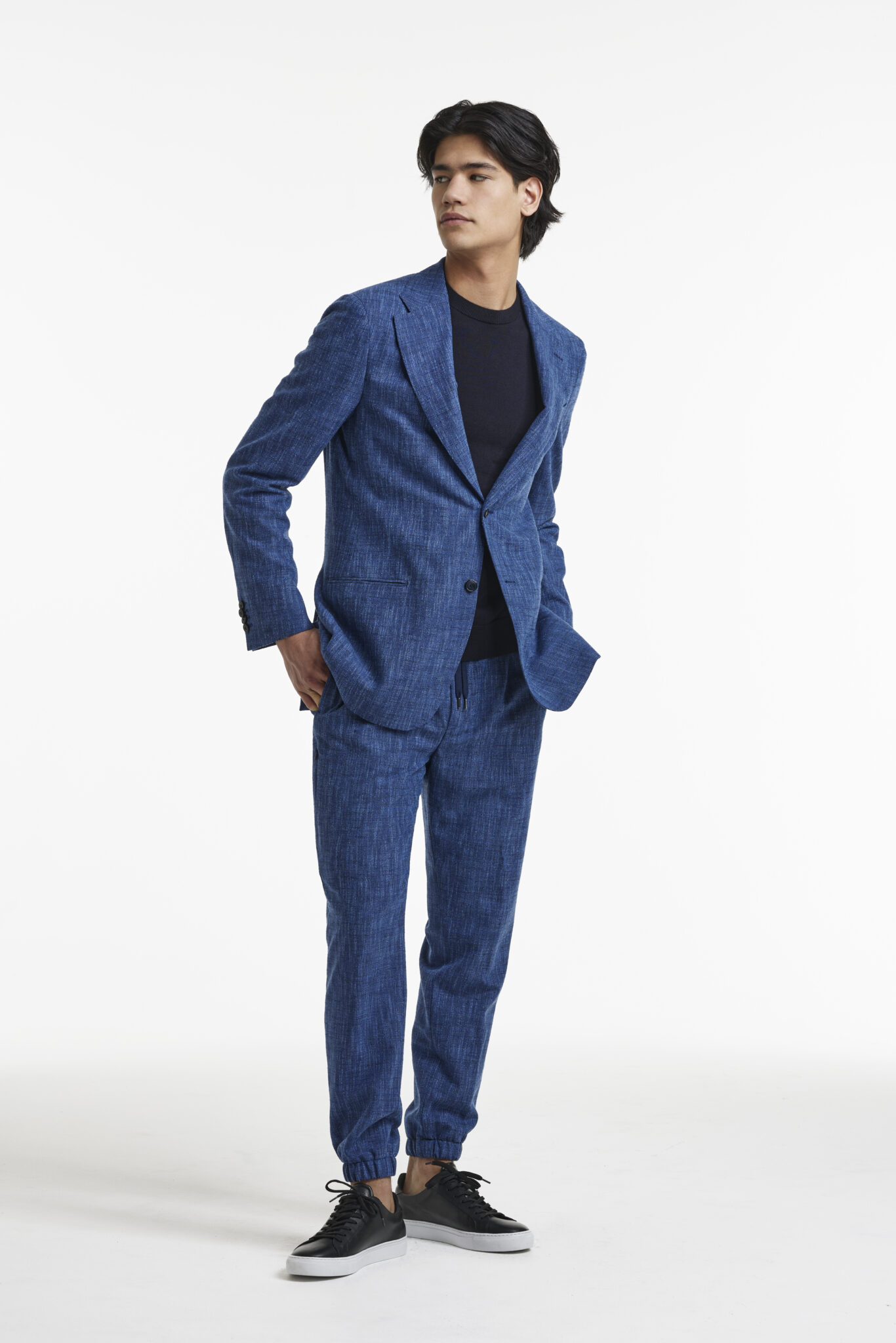 Bright Blue Linen Suit - Right End of the Stick | Café Costume