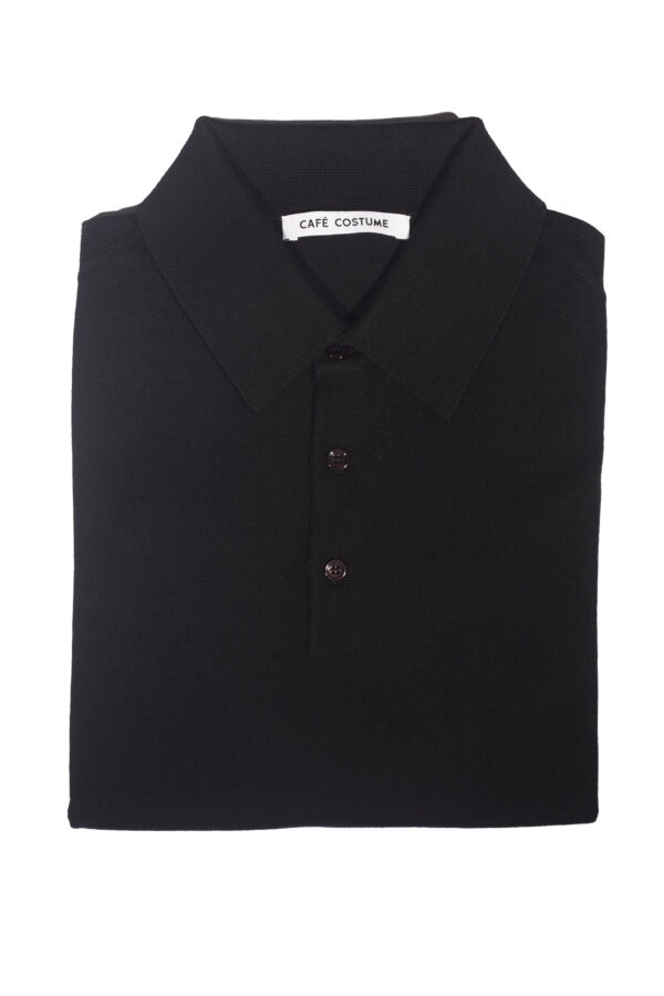 BLACK BUTTON_KNIT